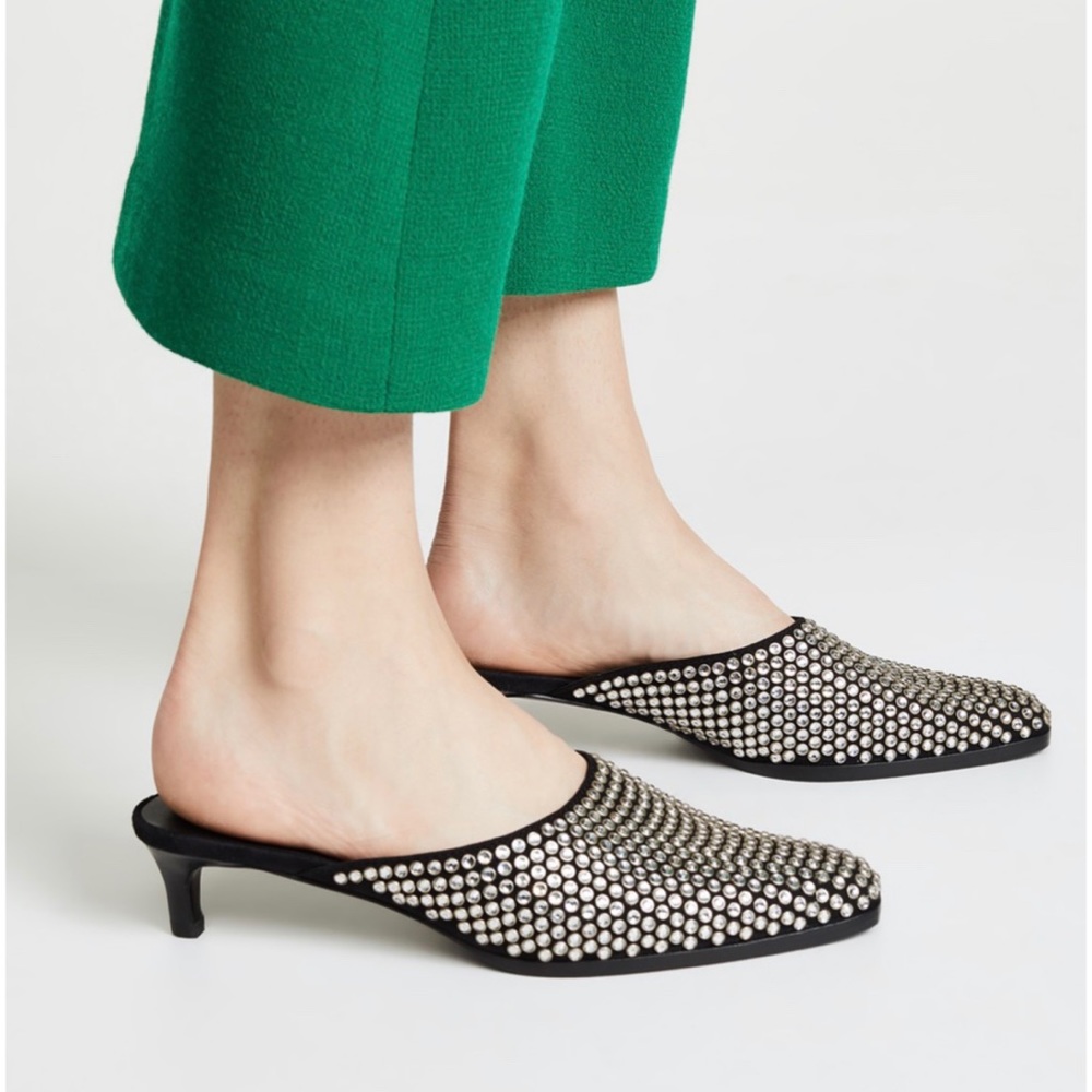 3.1 Phillip Lim Agatha Kitten Mules Black 36.5